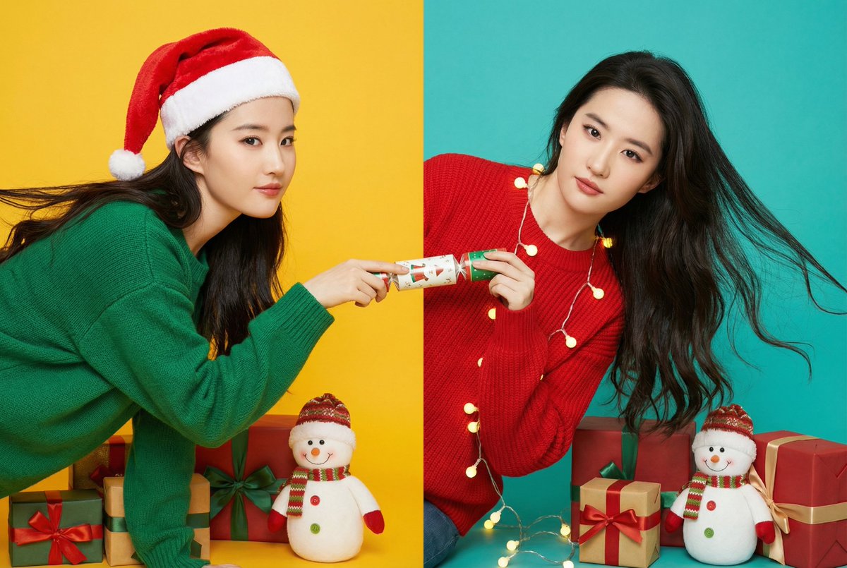 Christmas Twin Selfie Pulling Cracker