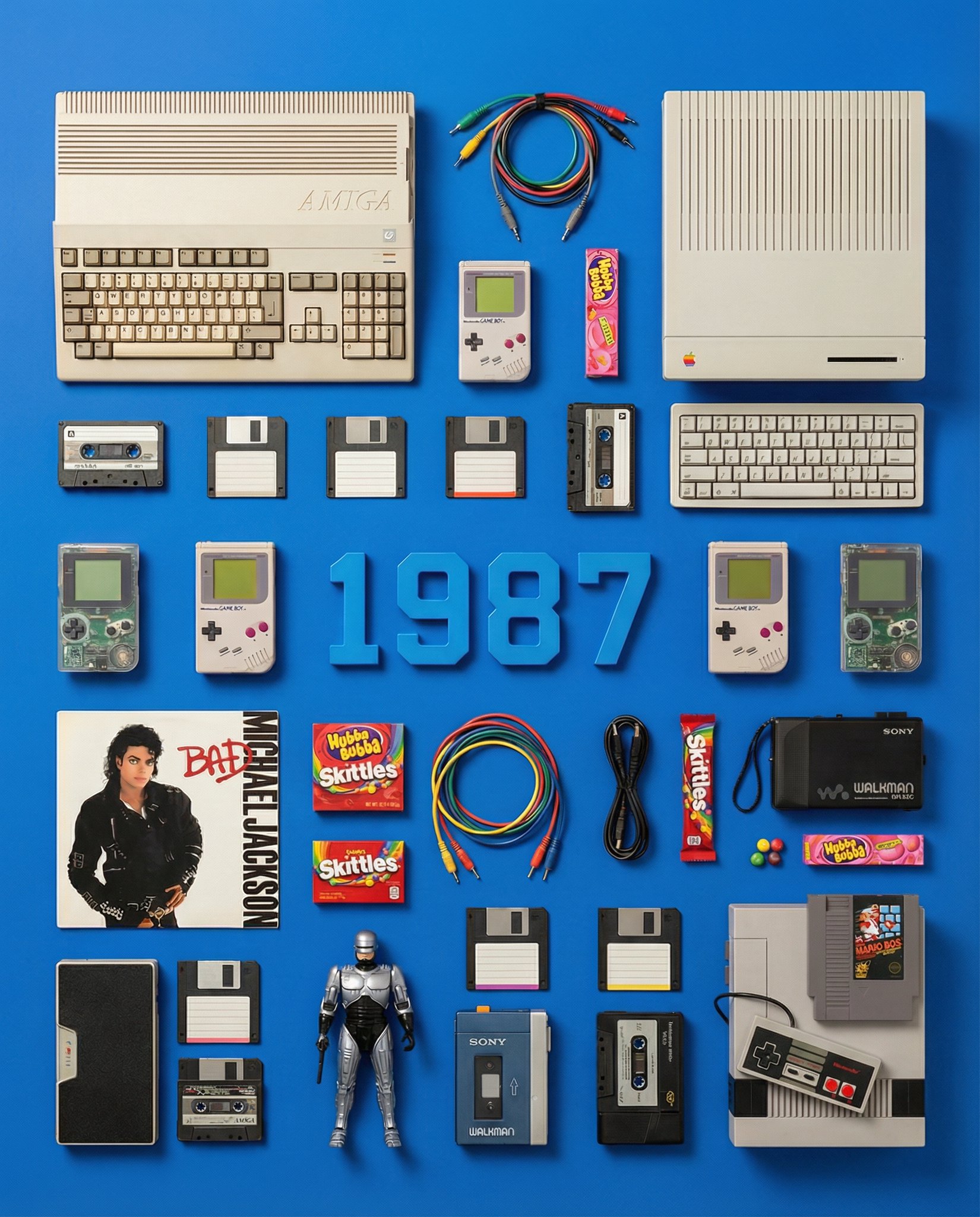 High-End Flat Lay Time Capsule Product Photography