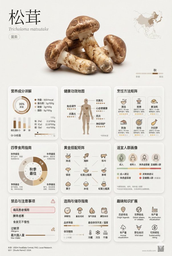 Encyclopedia Style Minimalist Food Info Card