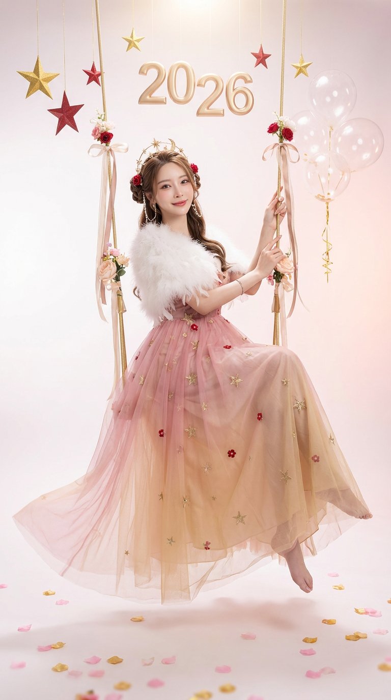 New Year Special: Pink Swing Fairy Tale Portrait