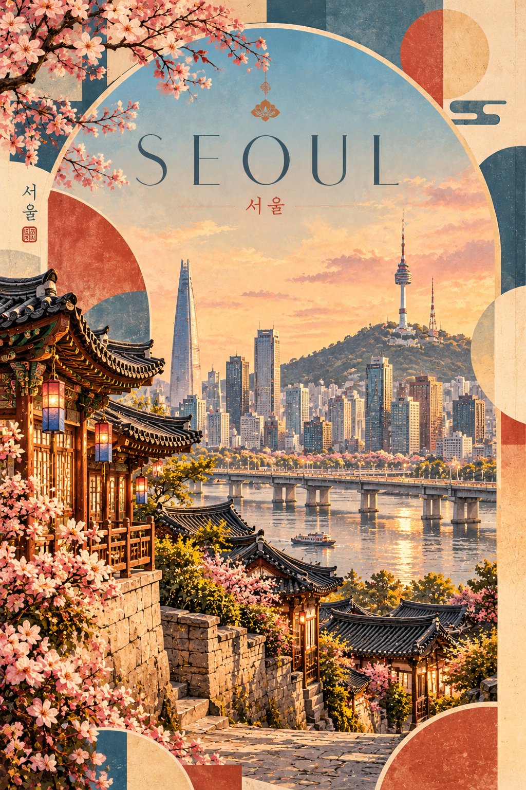 Vintage-Modern Travel Poster - view 2